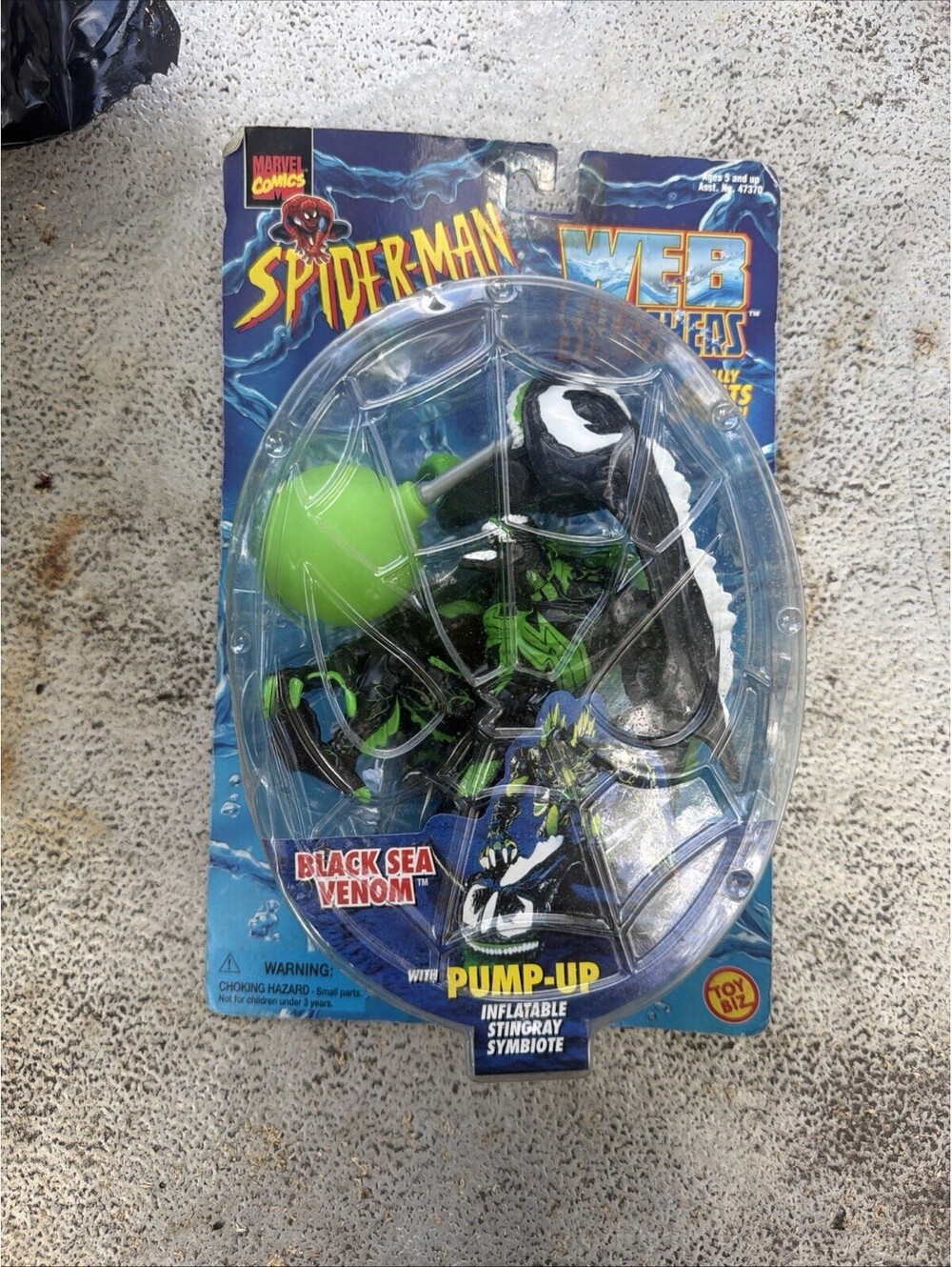 1997 Toy Biz BLACK SEA VENOM Figure - Spider-man Web Splashers